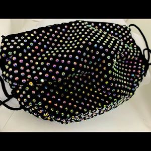 Trendy Black Sparkle Mask